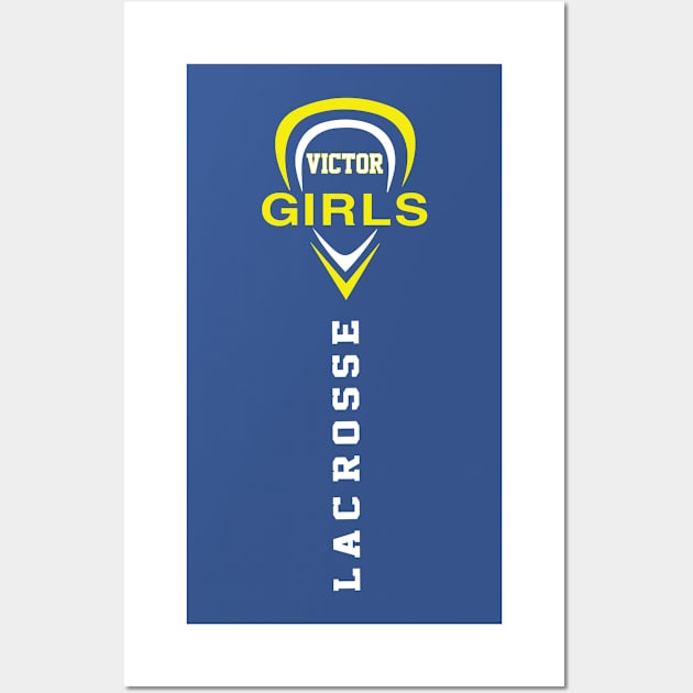 Victor Girls Lacrosse Wall Art by Positivevibe